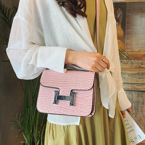 2019 New summer brand small shoulder bag Alligator for women messenger bags ladies simple handbag female mini crossbody flap bag