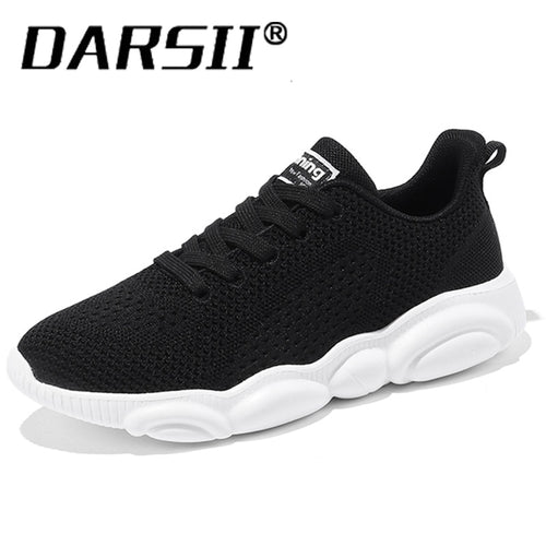 DARSII Hot Lightweight Women Flat Shoes Breathable Mesh Casual Shoes for Sporting Walking Ladies Footwear Zapatos De Mujer 35-40